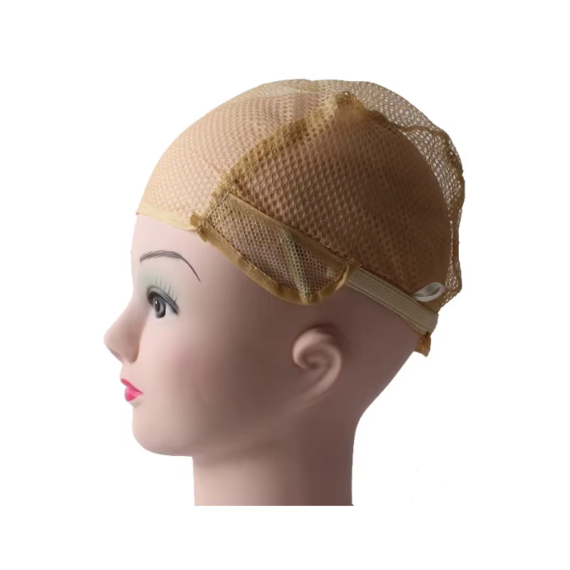 100 pièces de bonnets de perruque respirants en maille de nylon réglables