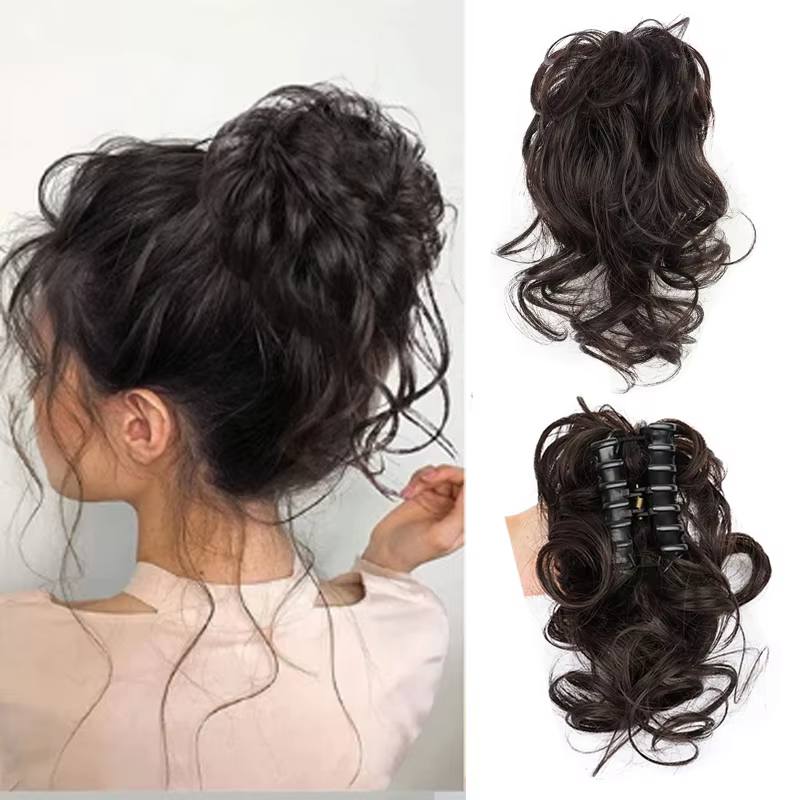 Chignon synthétique désordre