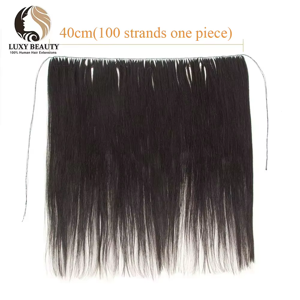Extensions de Cheveux Humains avec Trame de Plumes