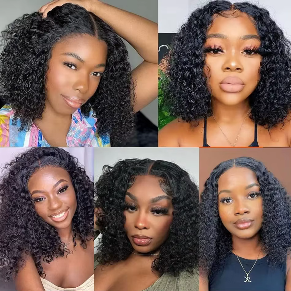 Perruques sans colle en cheveux humains