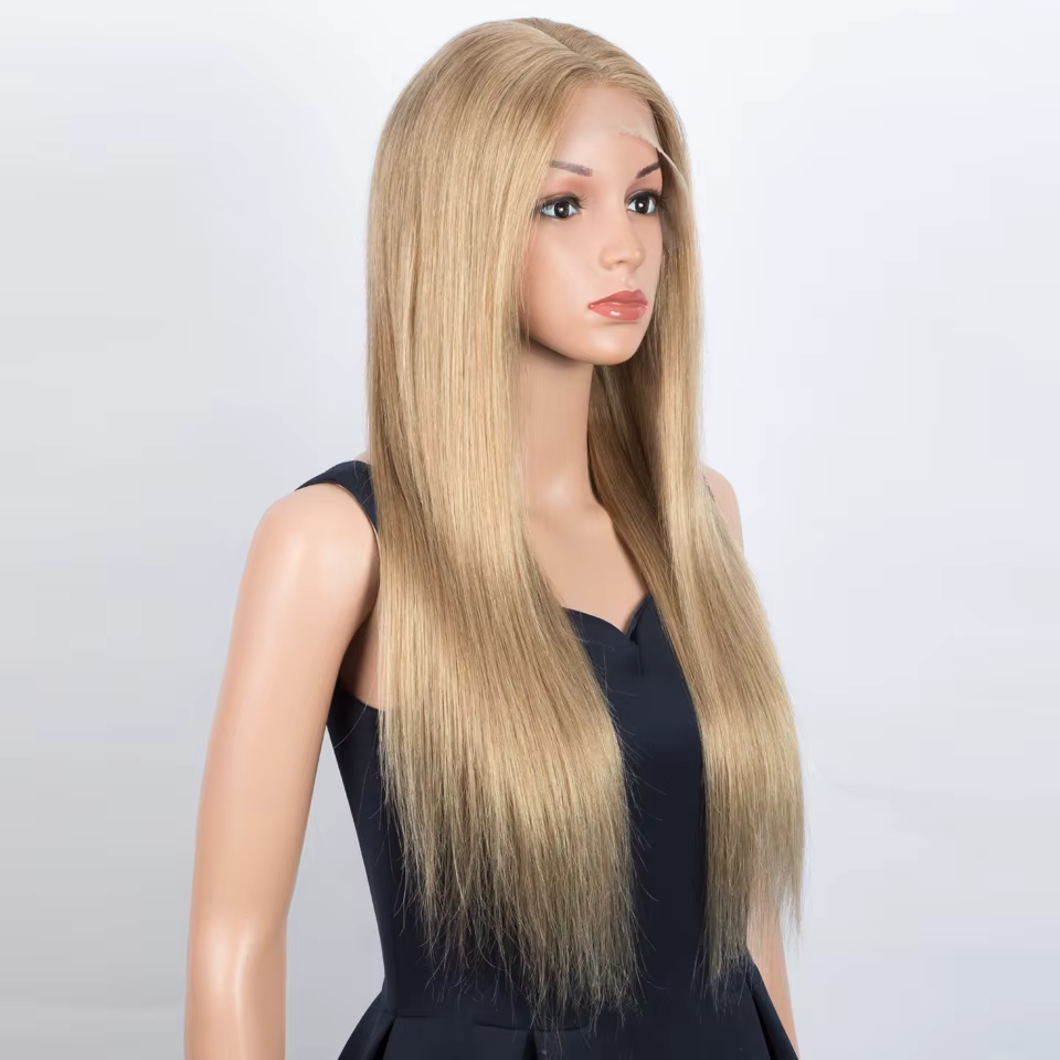 Lekker liquidation longue Blonde droite 13x1 T dentelle avant 100% perruques de cheveux humains pour les femmes