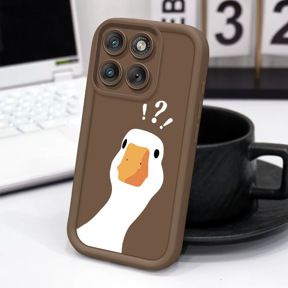 Coque de téléphone Crooked Duck, étui souple pour Motorola Edge 70 60 50 40 Pro Ultra Fusion Stylus Neo 4G 5G
