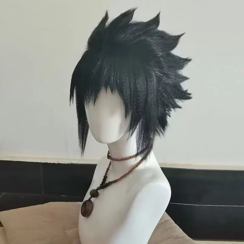 Perruque de Cosplay Sasuke HOKAGE NINJA