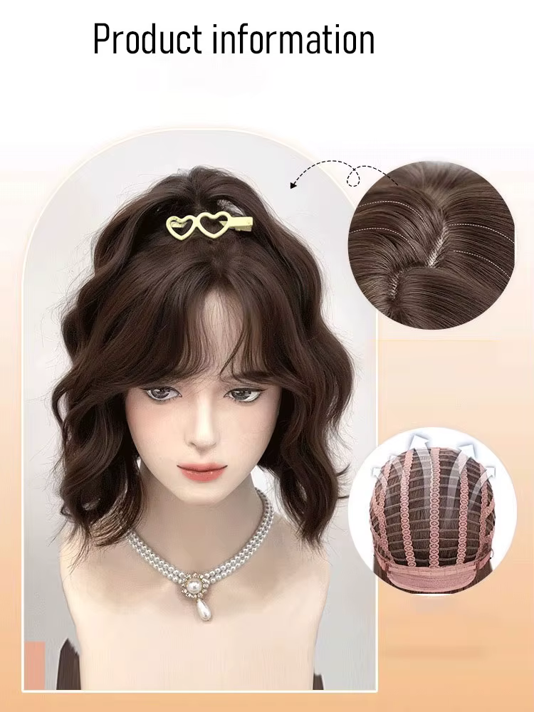Perruque de Cheveux Courts et Naturels pour Femme