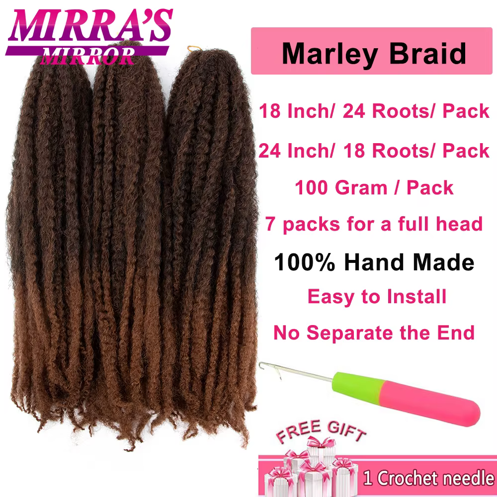 Marley Twist tressage cheveux 18/24 pouces