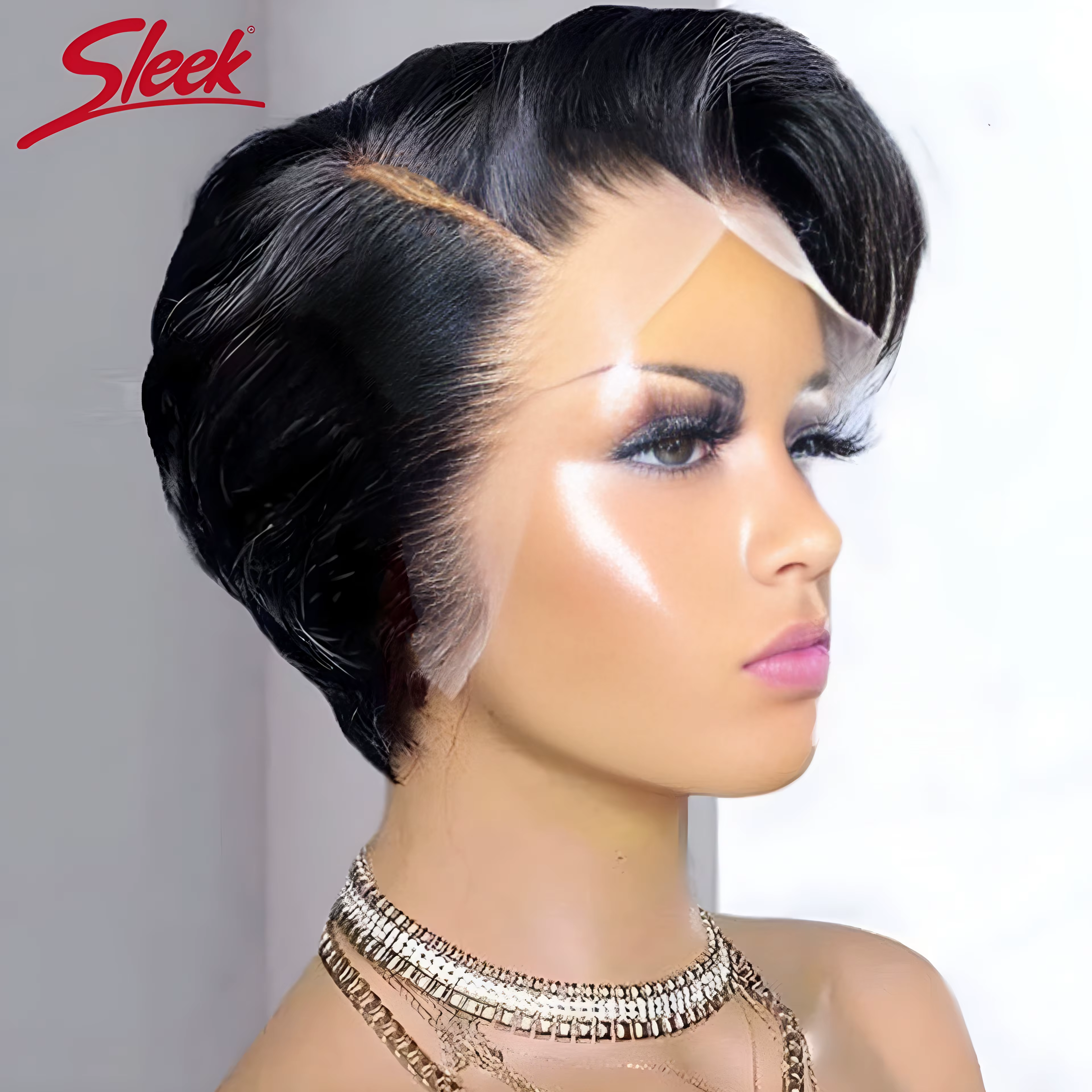 Perruque Bob Lace Front Wig Remy brésilienne naturelle, cheveux lisses, blond élégant, noir foncé, gris, 613