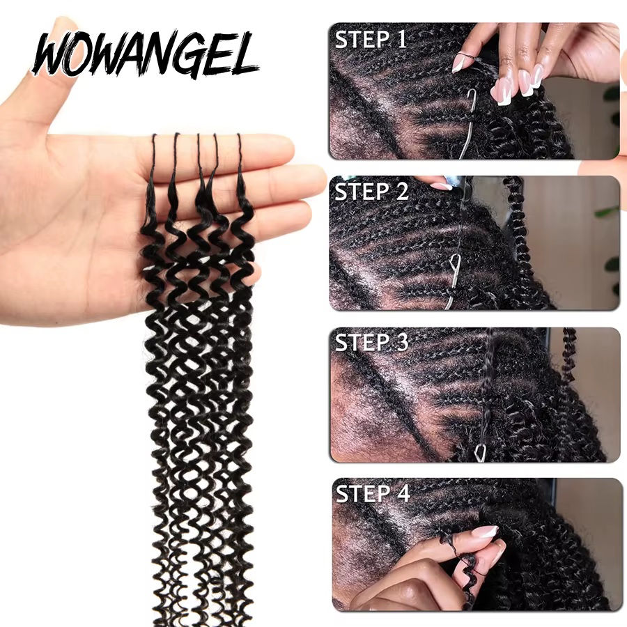 Extension de cheveux humains au Crochet