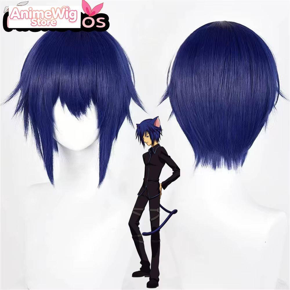 Perruque de cosplay Ikuto Tsukiyomi MiukoCosplay Anime Shugo Chara! Cosplay