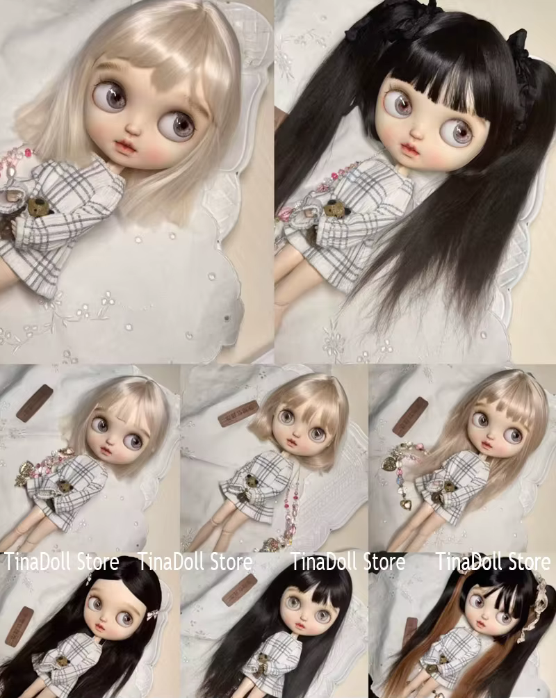 (TinaDoll Store) perruques de haute qualité 2026 de différents styles pour blythe 9-10 pouces tour de tête W29