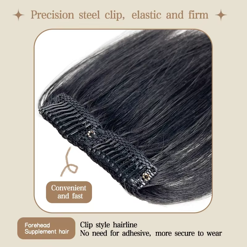 Frange de cheveux pour hommes avec clips