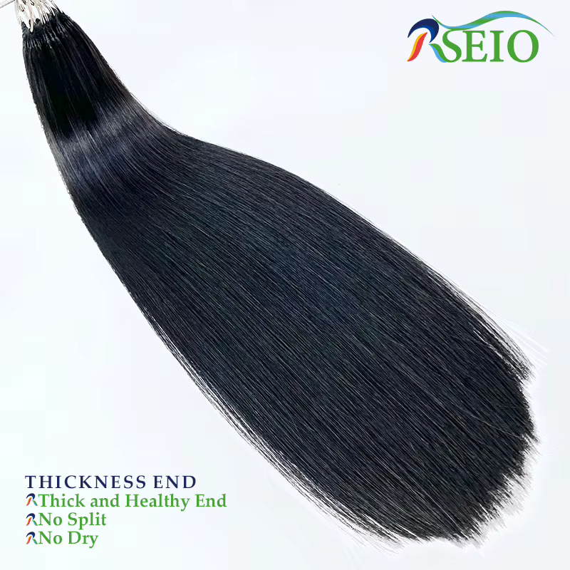RSEIO plume nouvelles extensions de cheveux droite naturel réel