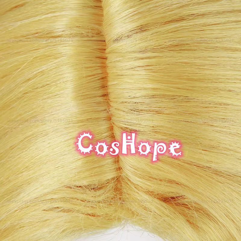Deidara Cosplay perruque 64 cm longue jaune Blonde