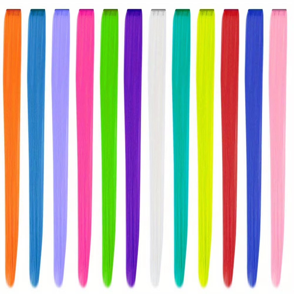 Extensions capillaires synthétiques à clipser de 22 pouces