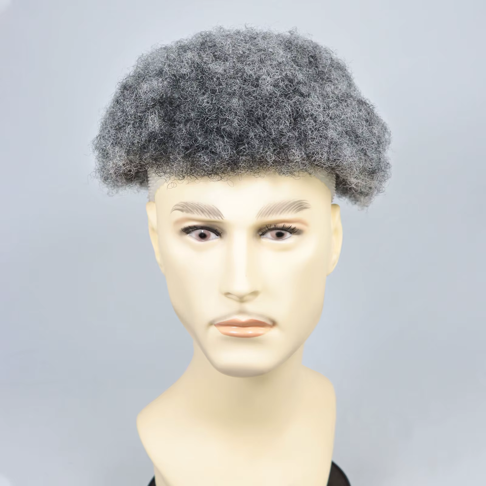 Afro bouclés hommes cheveux prothèse