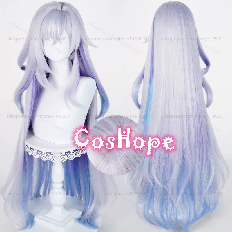 Skirk Cosplay perruque 95 cm longue