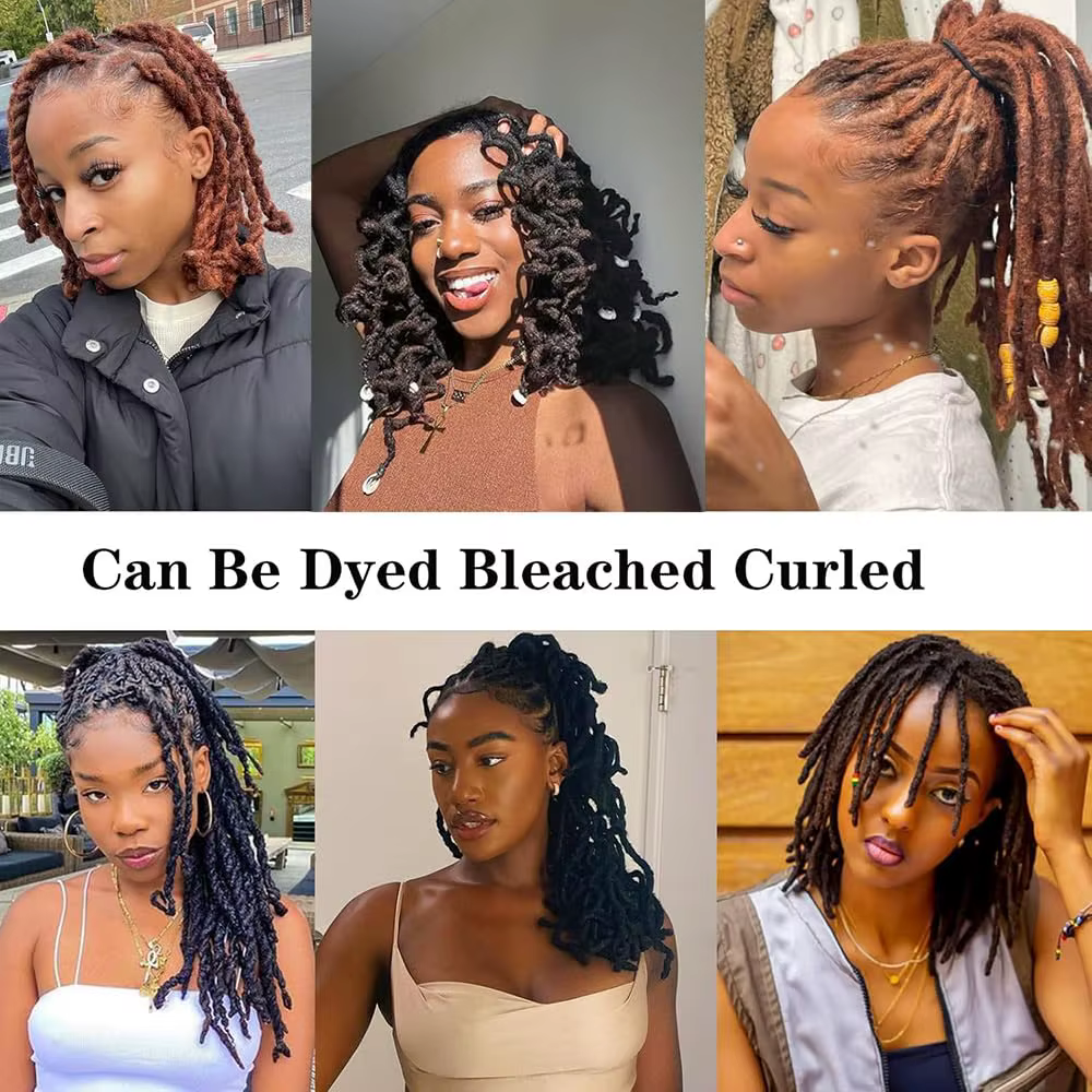 Extensions de dreadlocks noires naturelles