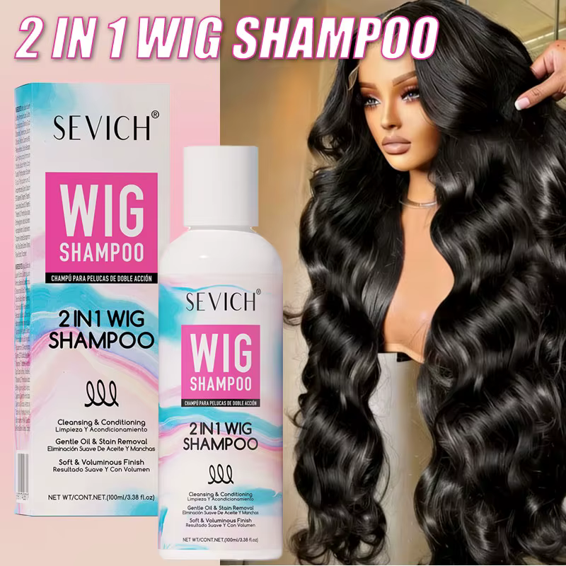 Shampoing professionnel pour perruque 2 en 1