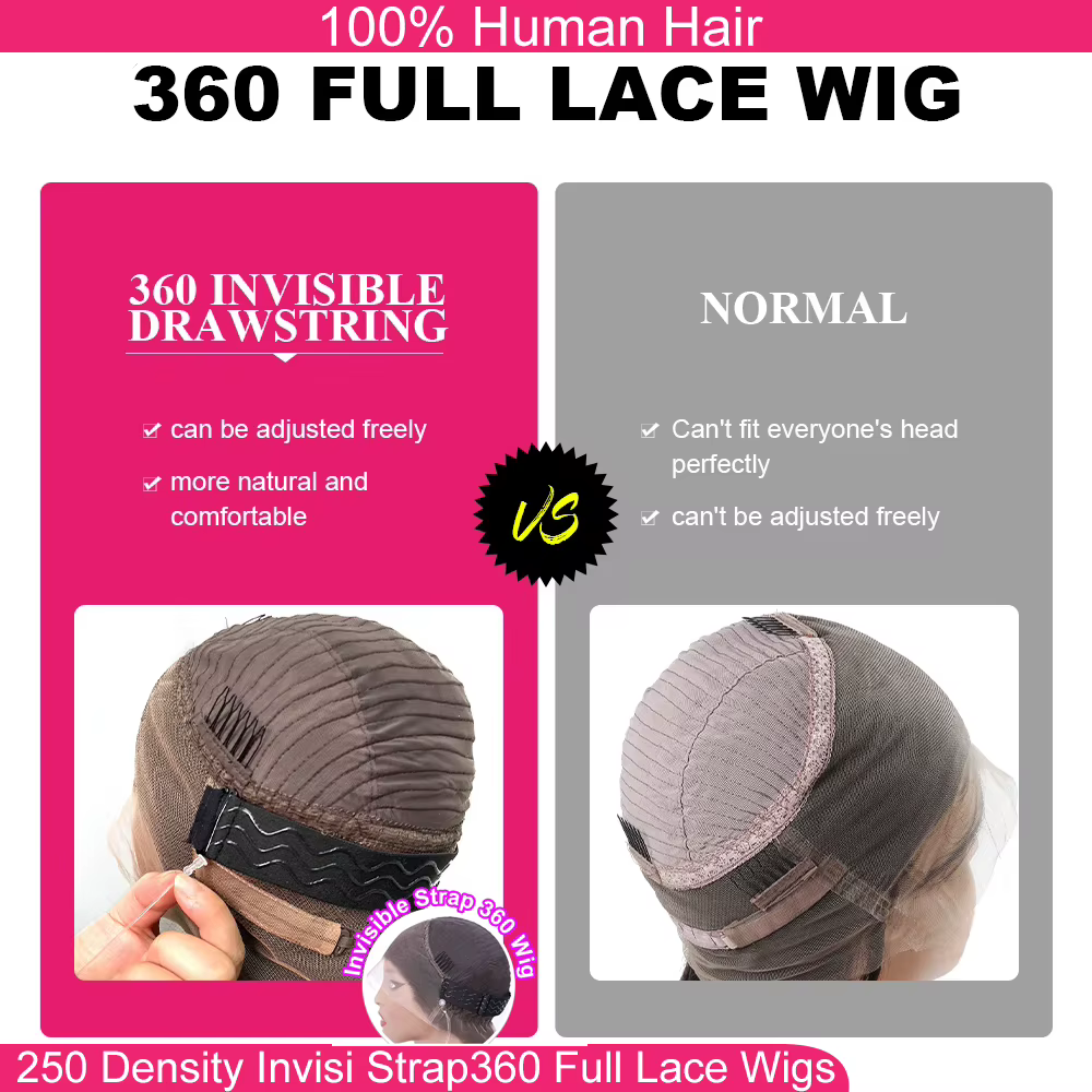 Invisi-Perruque Full Lace Wig 360 sans colle