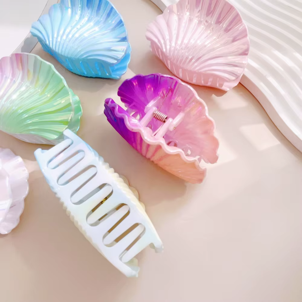 Pinces à cheveux en PVC pour femmes