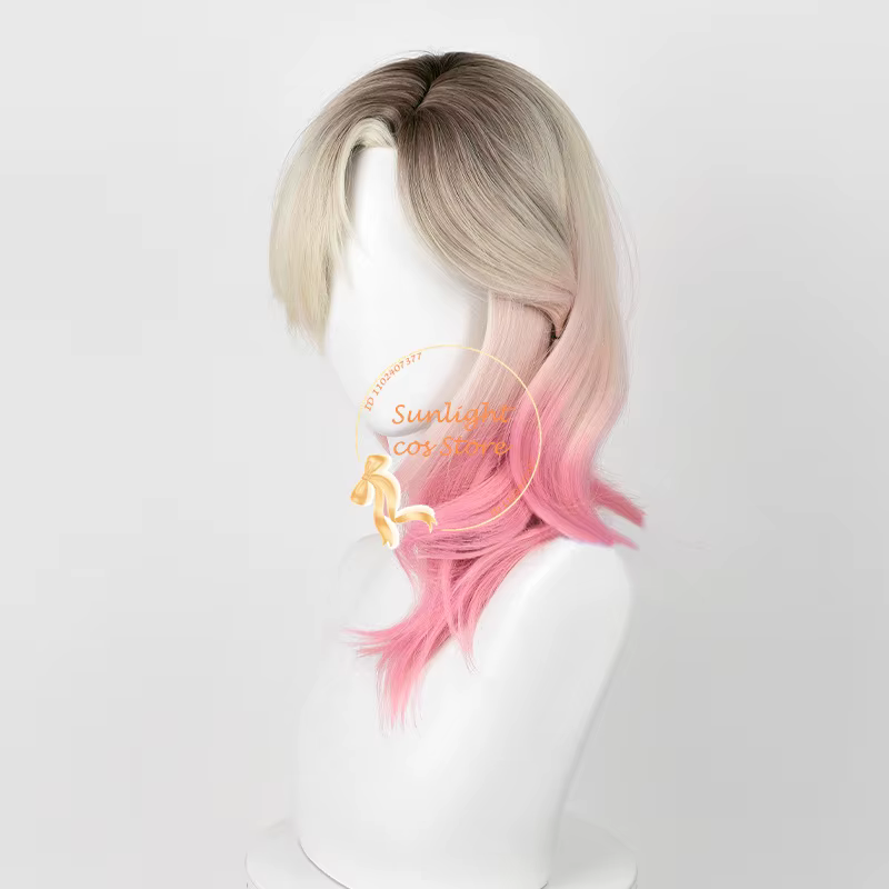 Perruque Cosplay Courte Dégradée Cruly pour Femme