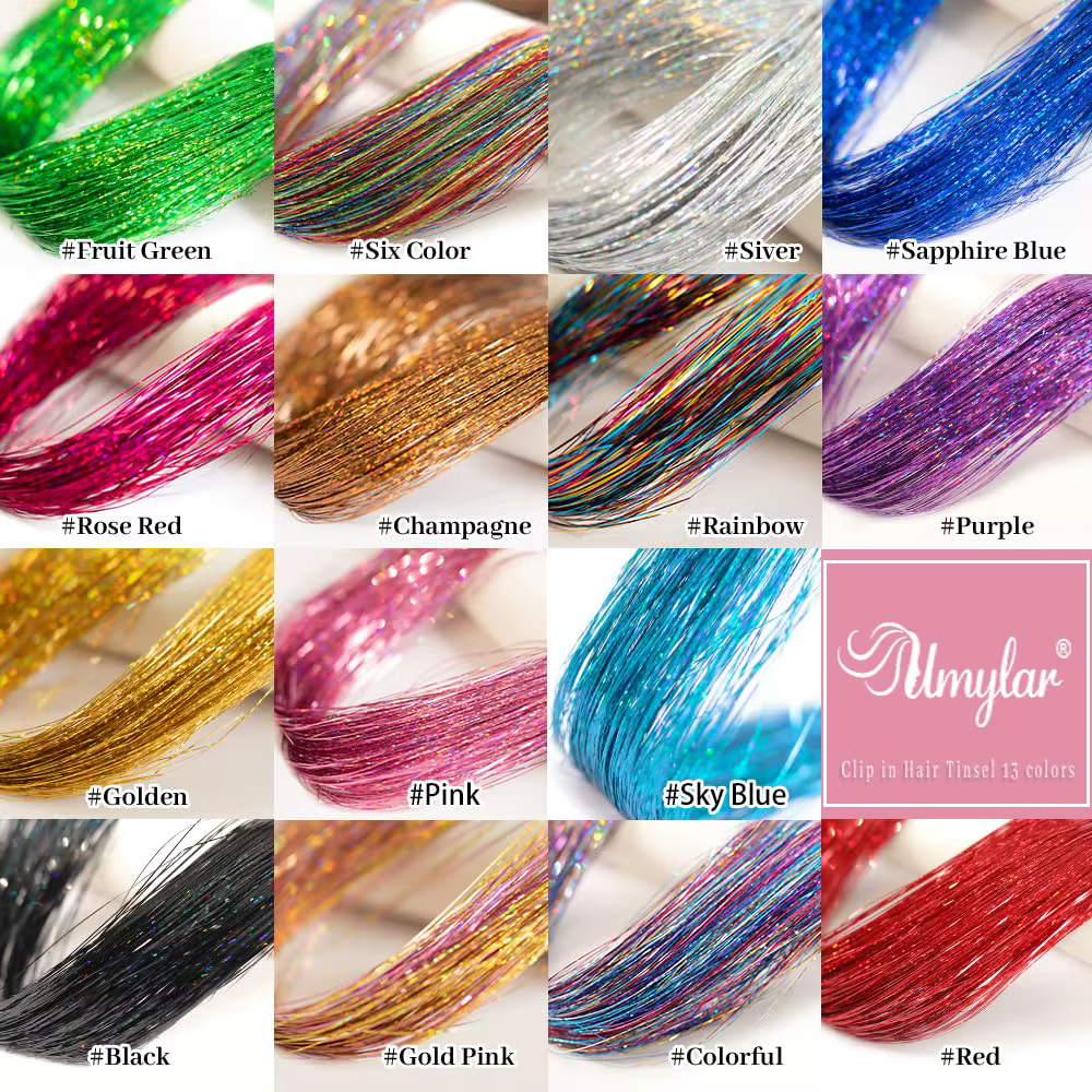 Paquet de 12 guirlandes à cheveux