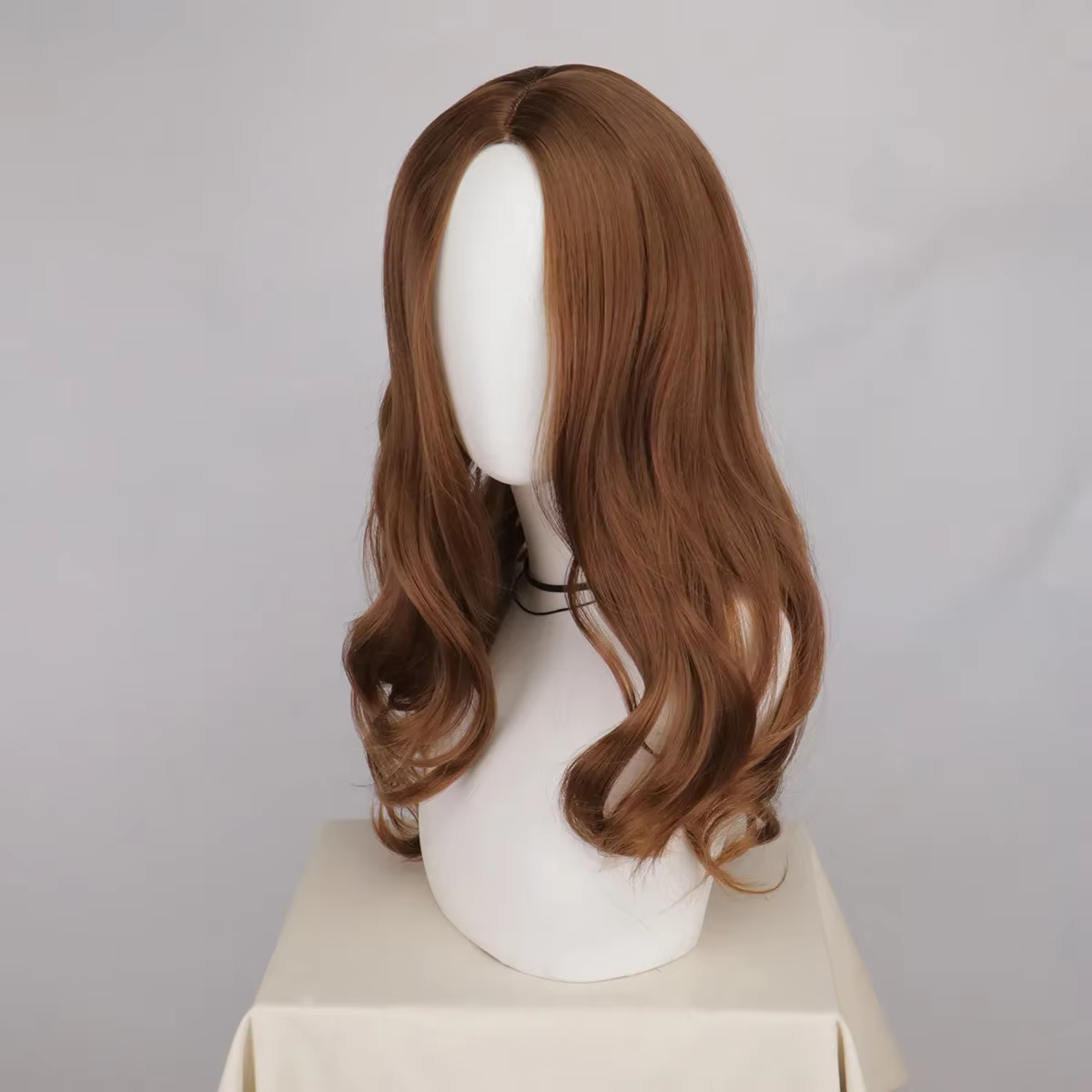 Perruque de Cosplay d'halloween à cheveux longs ondulés