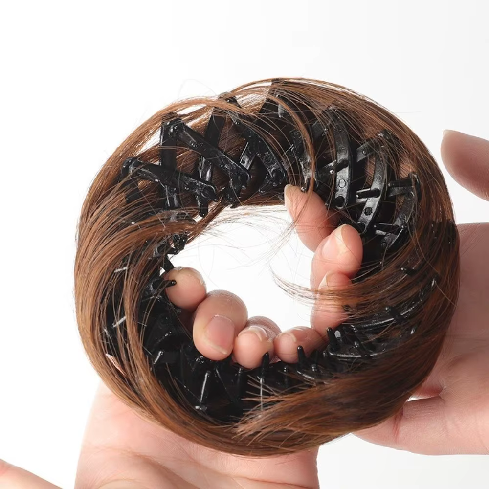Chignon synthétique à clipser