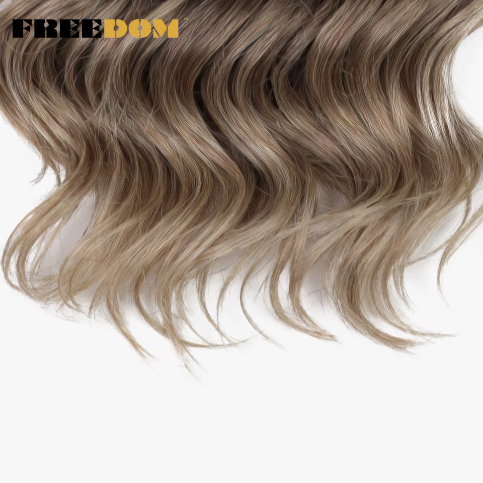FREEDOM synthétique torsion Crochet cheveux bouclés 16 pouces vague profonde tresse