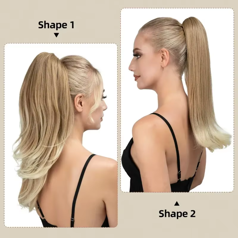 Extensions capillaires synthétiques à pince à griffes