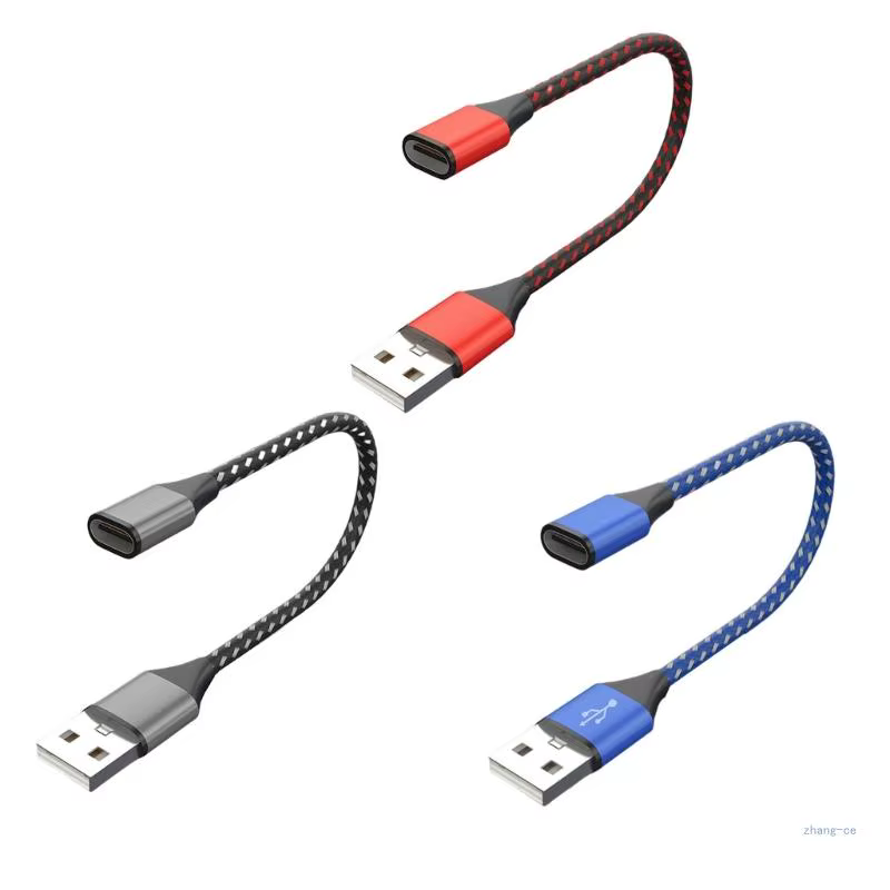 Câble d'extension USB C Type C femelle vers USB 2.0 mâle, convertisseur d'extension, adaptateur de transfert de données pour téléphone portable