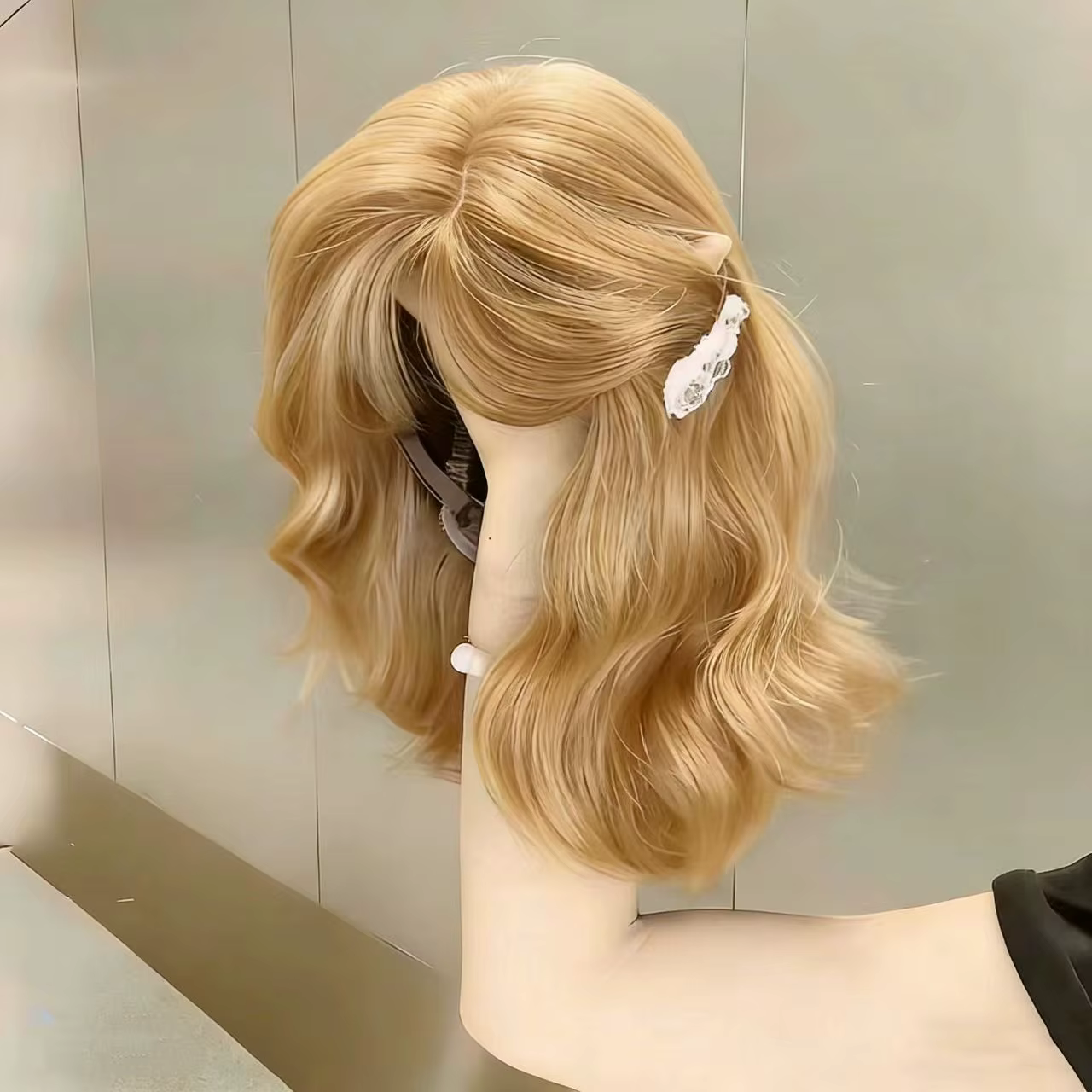 Perruque synthétique femme style coréen