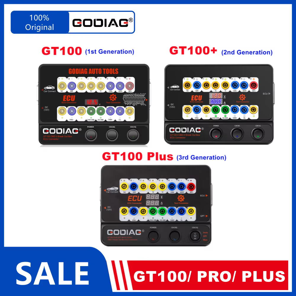 GODIAG GT100PLUS GPT ENET DOIP 24 V-12 V AUTO TOOLS OBD II boîte de dérivation connecteur ECU