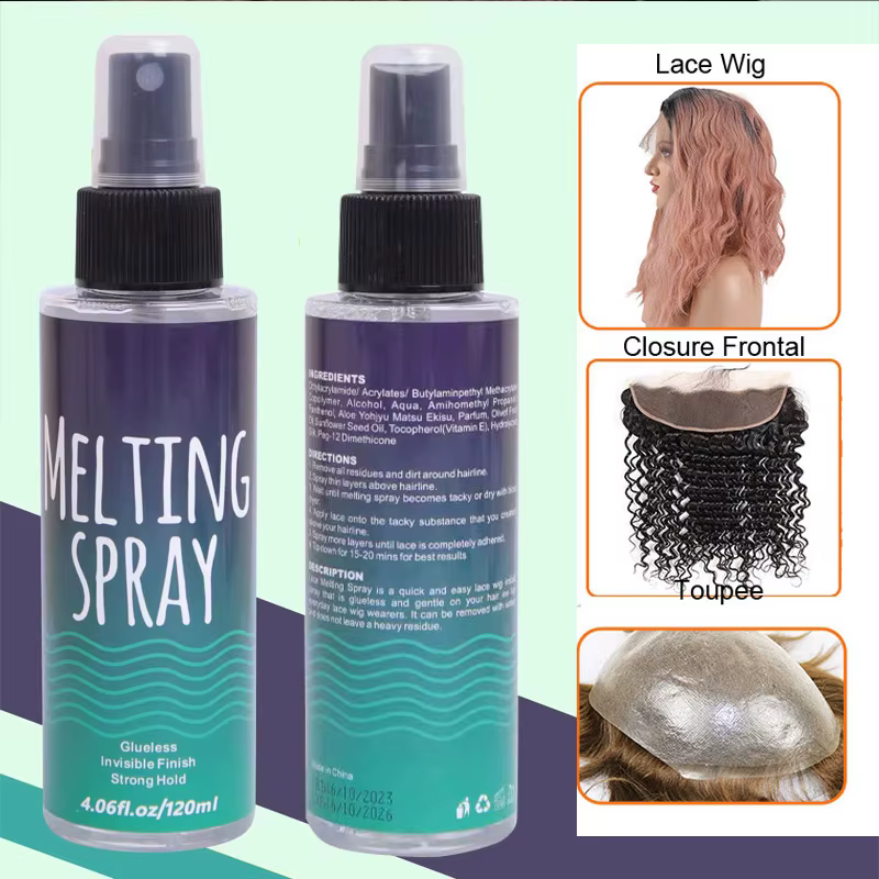 Spray de Fusion de Dentelle pour Perruque Sans Colle