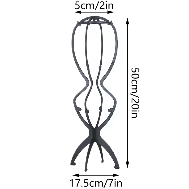 1 support de perruque pliable et durable de 20 pouces