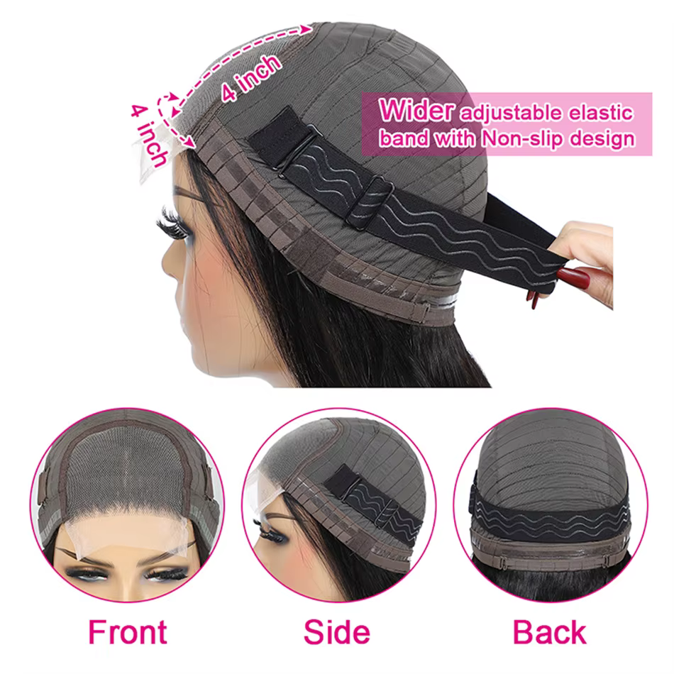 180% densité Bob perruque vague de corps porter et Go perruques sans colle pour les femmes prêt à porter 100% perruques de cheveux humains pré plumées perruque de dentelle