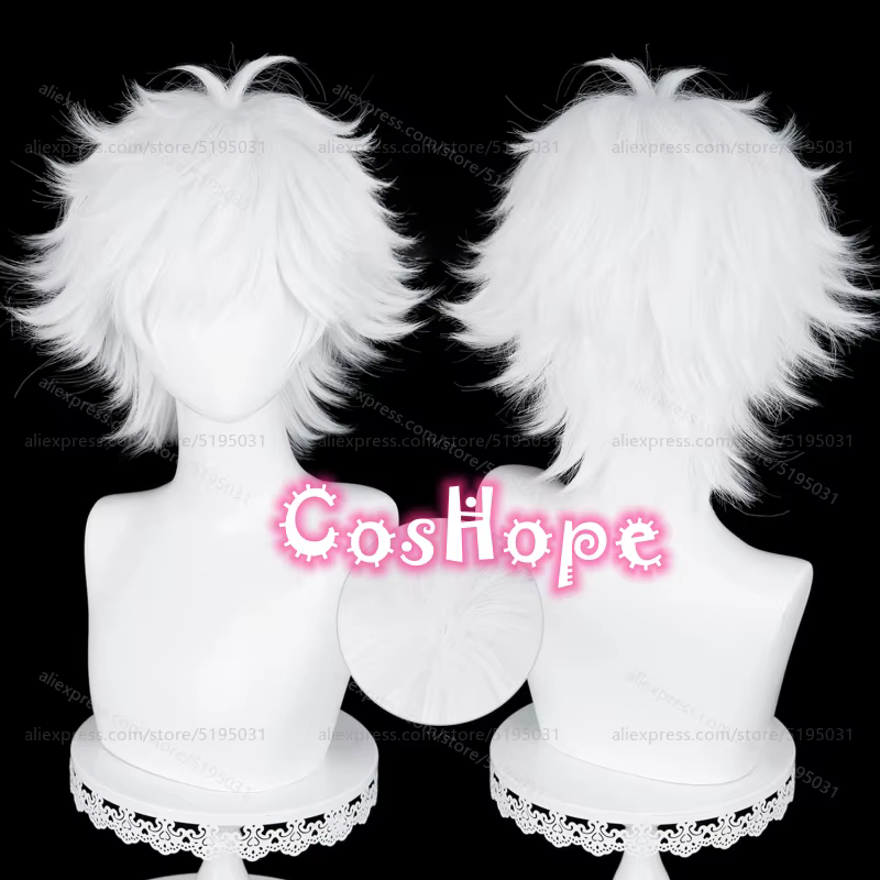 Qifrey – perruque synthétique courte et bouclée de 30cm