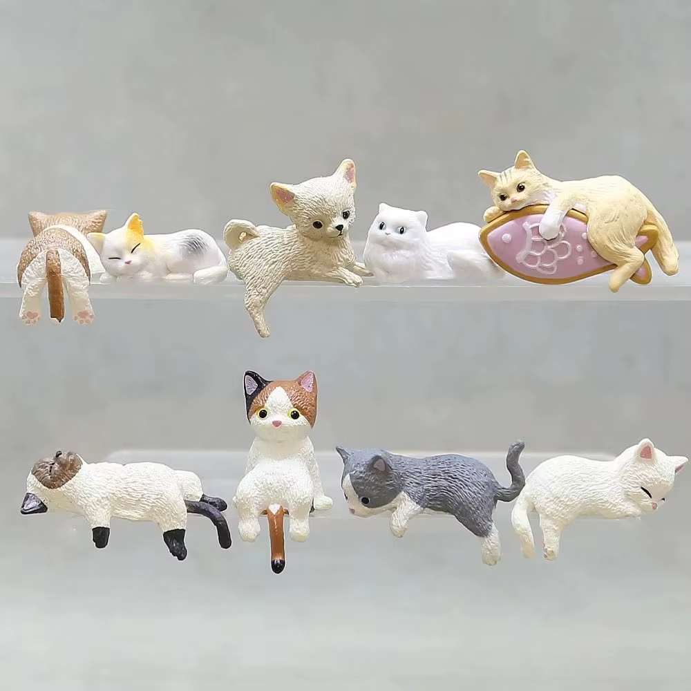 Bord chat ordinateur tasse d'eau voiture bord décoration crème colle accessoires petits ornements Figurines et Miniatures