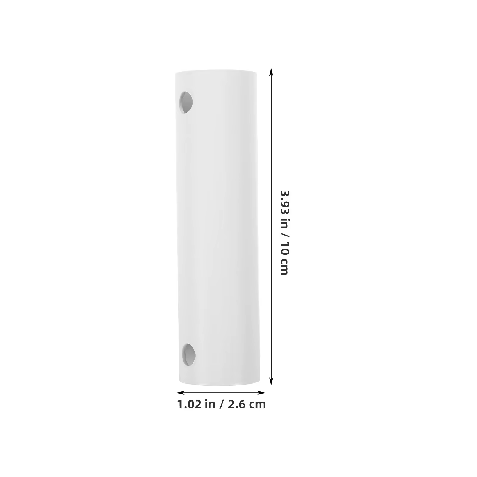 Extension de tige de ventilateur de plafond blanche de 10 cm, tige d'extension universelle de remplacement pour ventilateur, tige en métal durable pour l'amélioration de la maison