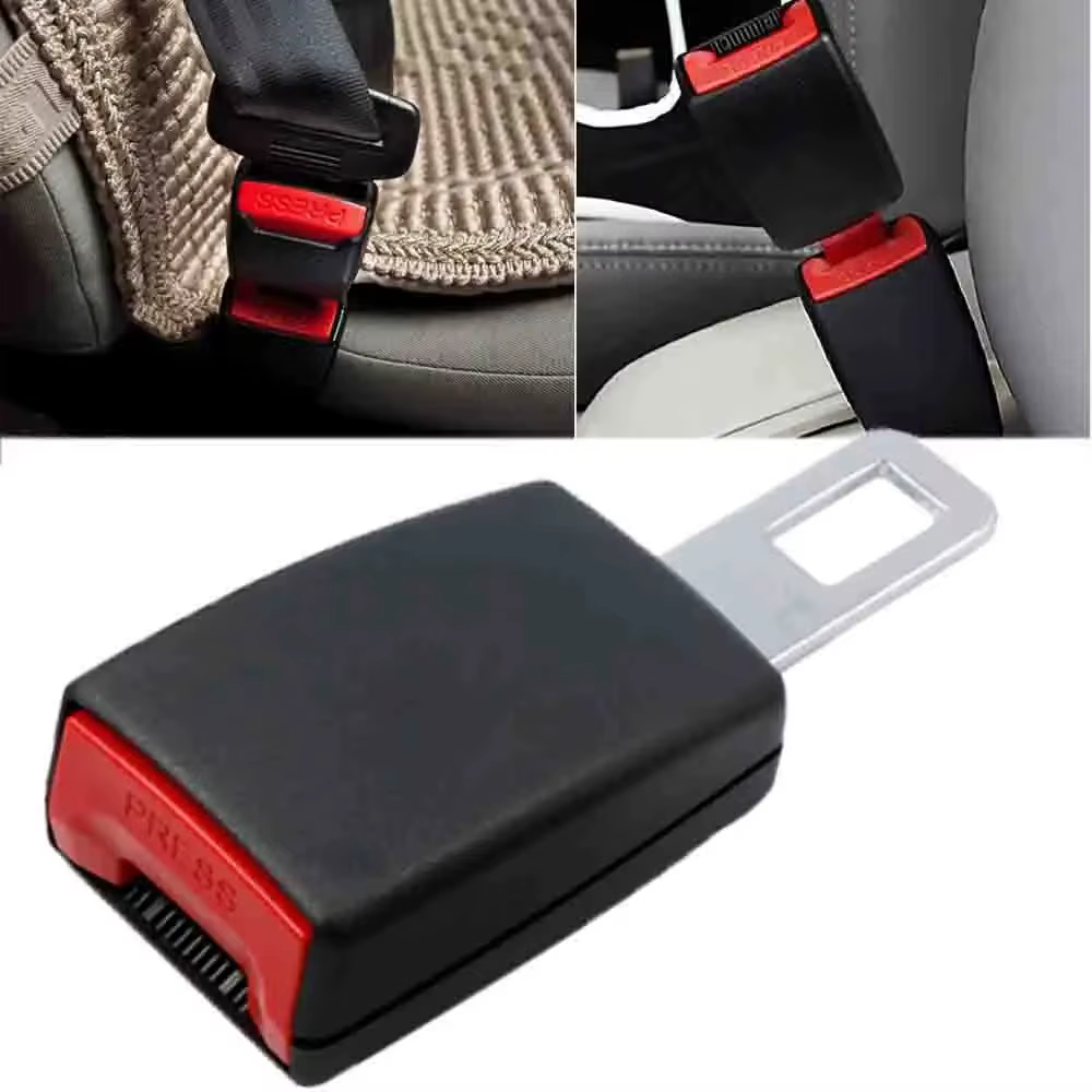 Extension de ceinture de sécurité pour voiture, 1/2 pièces, couverture de ceinture de sécurité, rembourrage, boucle d'extension, Clip de ceinture de sécurité, accessoires de voiture