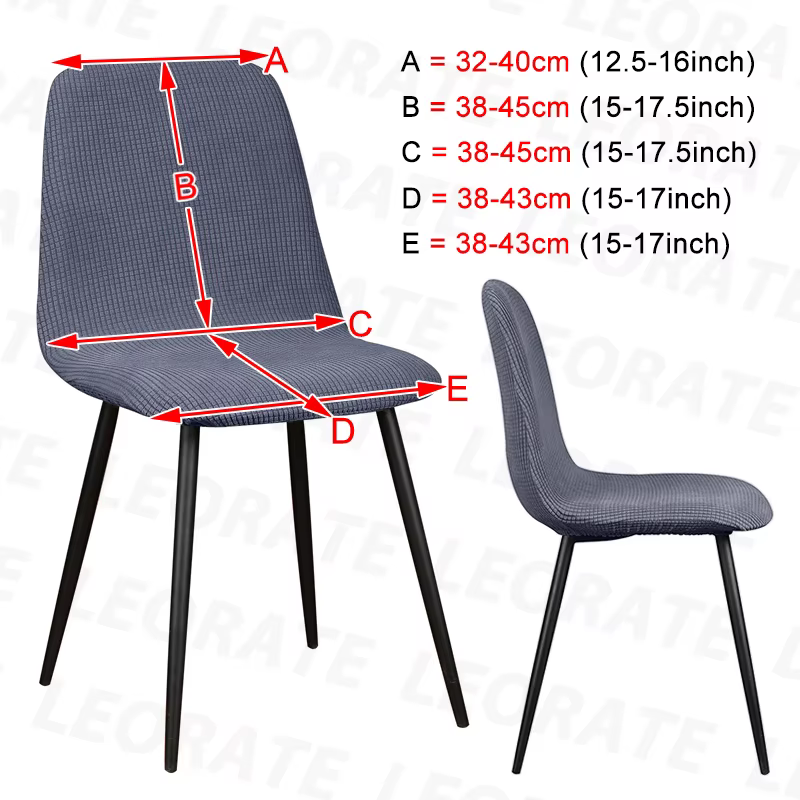Housse de chaise en velours de qualité supérieure