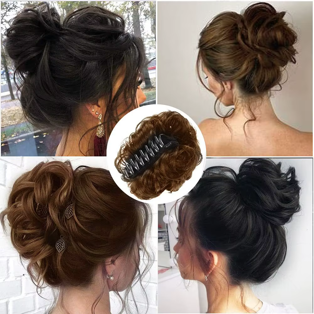Sunslymei cheveux synthétiques Chignon pince à saisir
