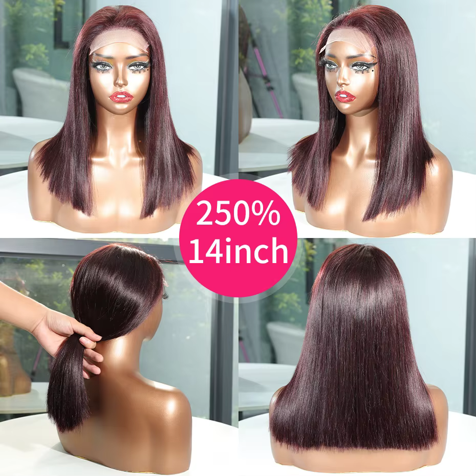 Perruque Lace Front Wig Bob 100% naturelle