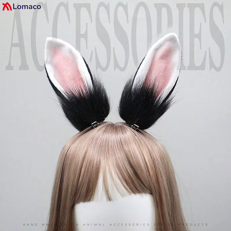 Jolies pinces à cheveux en forme d'oreilles de lapin en peluche