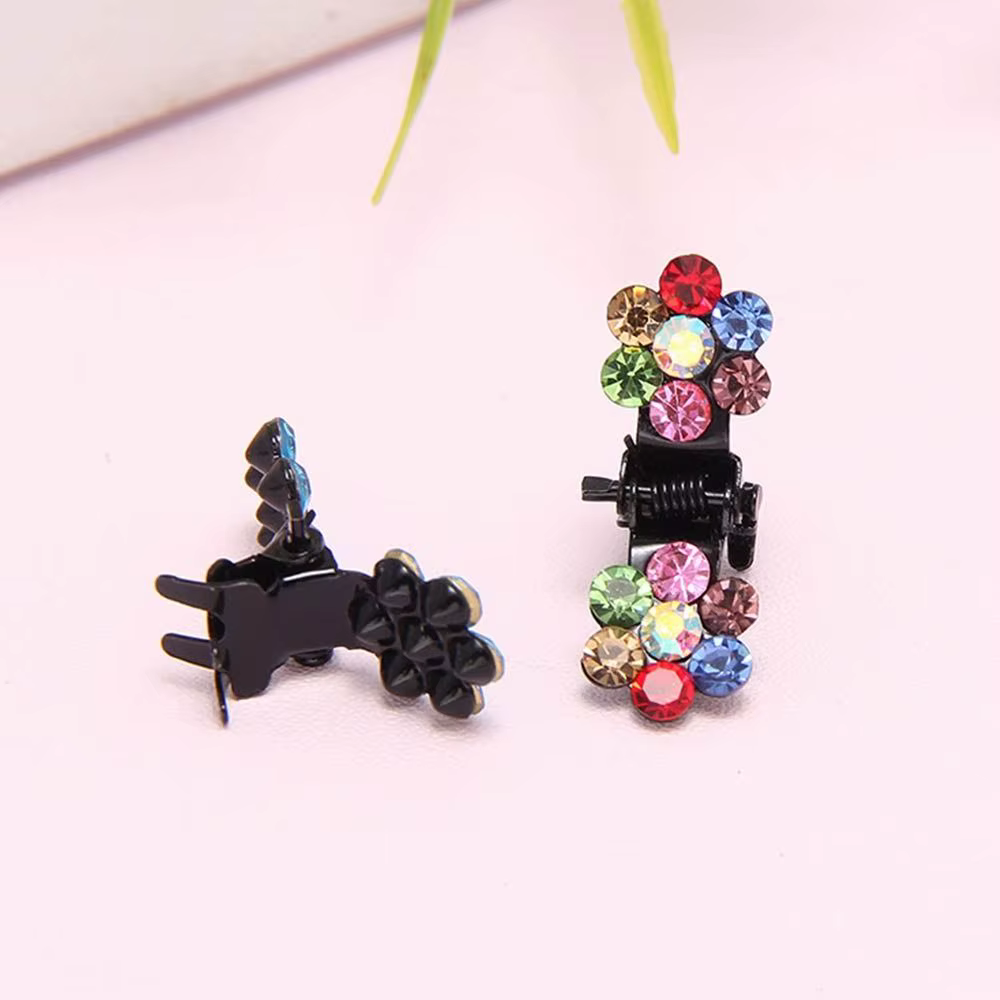 Mini pince à cheveux en cristal pour filles