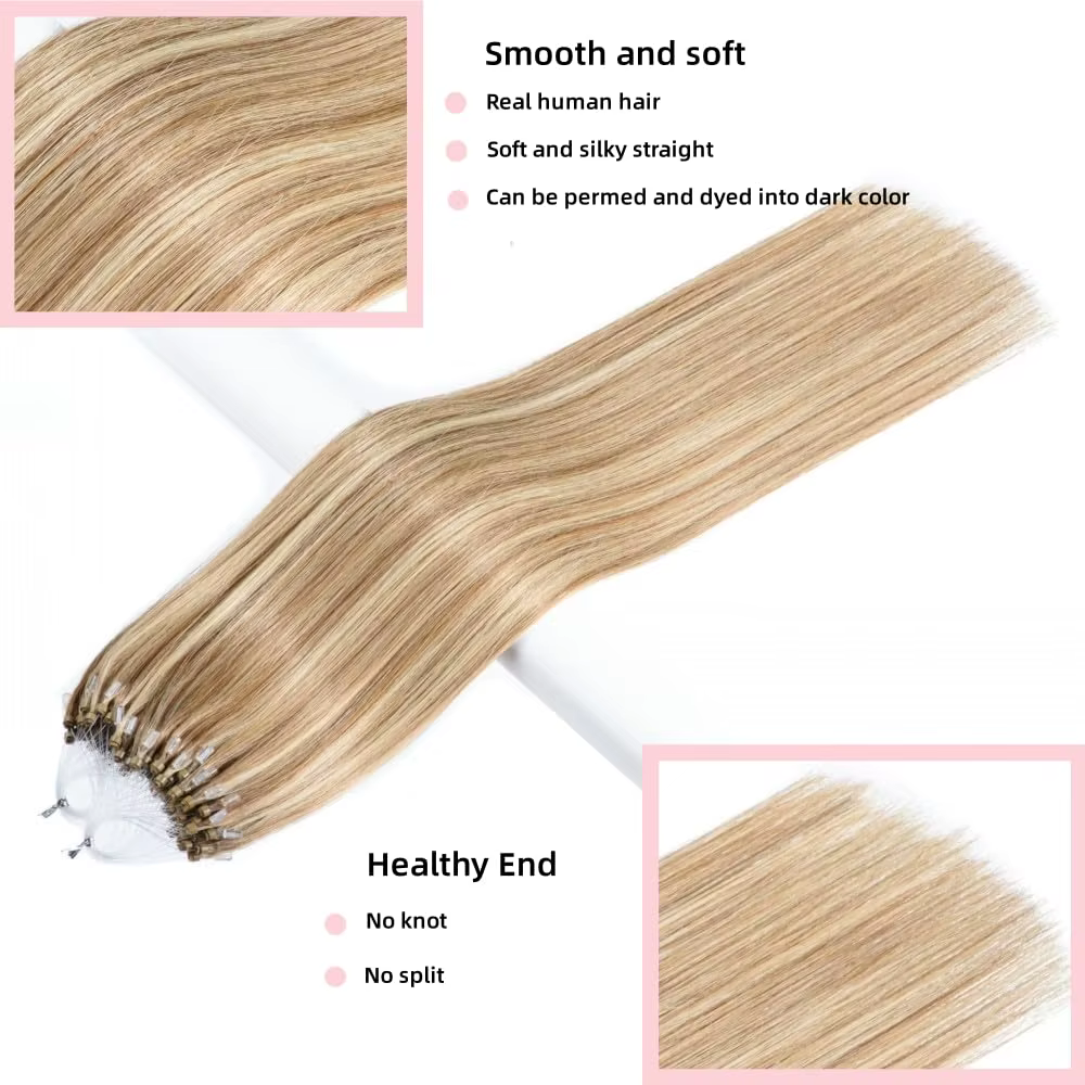 Extensions de cheveux 100% naturels lisses