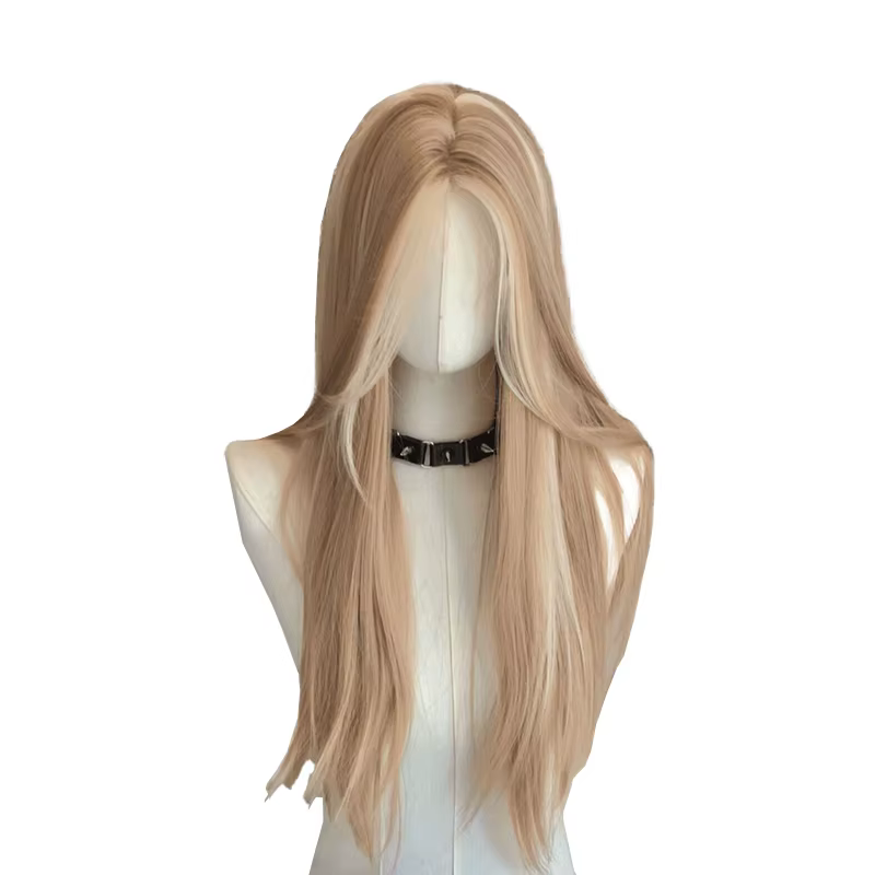 Perruque Lace Front Wig synthétique lisse de 24 pouces