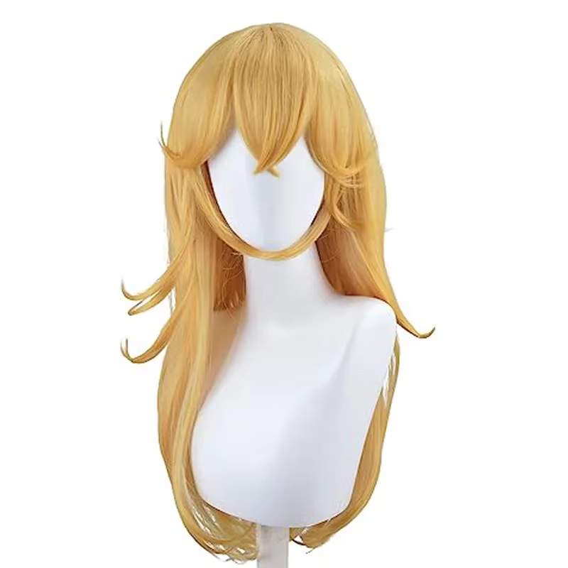 Perruque de cosplay de princesse Peach