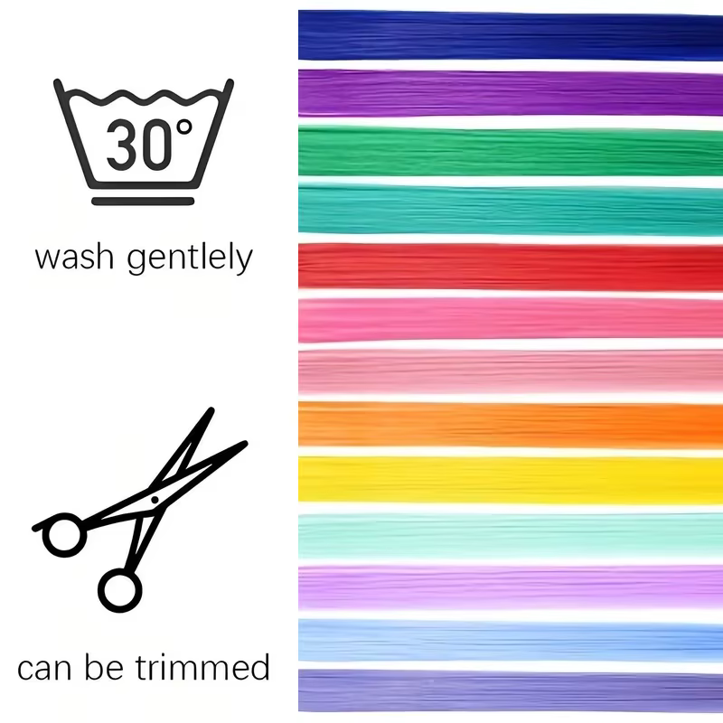 Extensions de cheveux synthétiques à clips