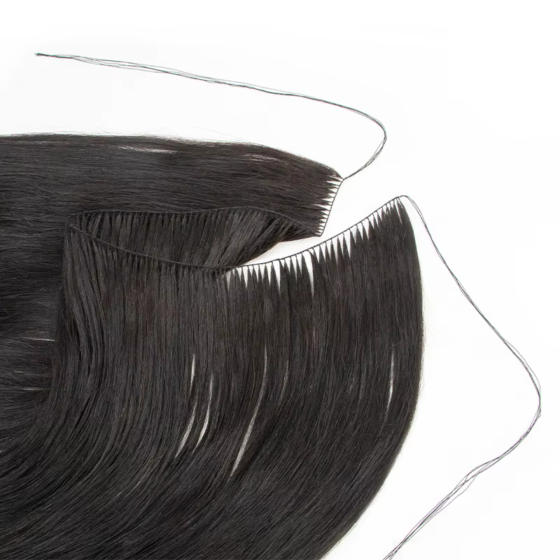 Extensions de cheveux naturels en plumes