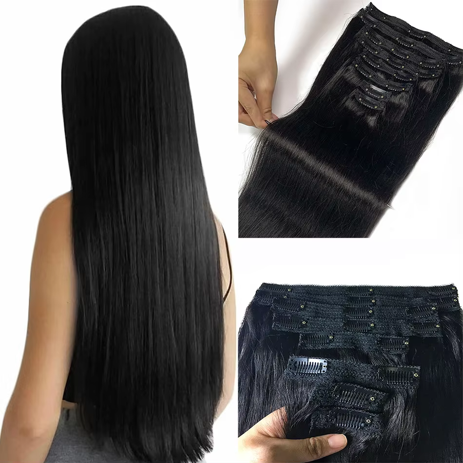 Extensions de cheveux à clipser